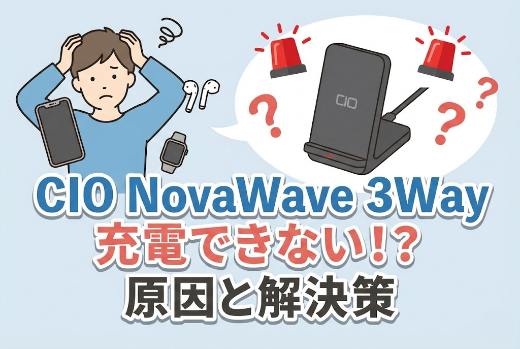 CIOのNovaWave3Wayが充電できない原因