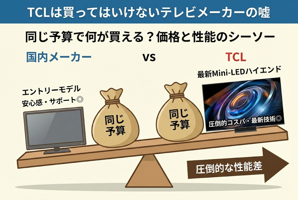 TCLは買ってはいけないテレビメーカーの嘘